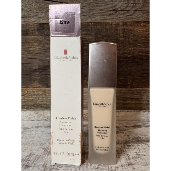 Elizabeth Arden Flawless Finish Skincaring Foundation 120W | 1.0 oz - Picture 2 of 7